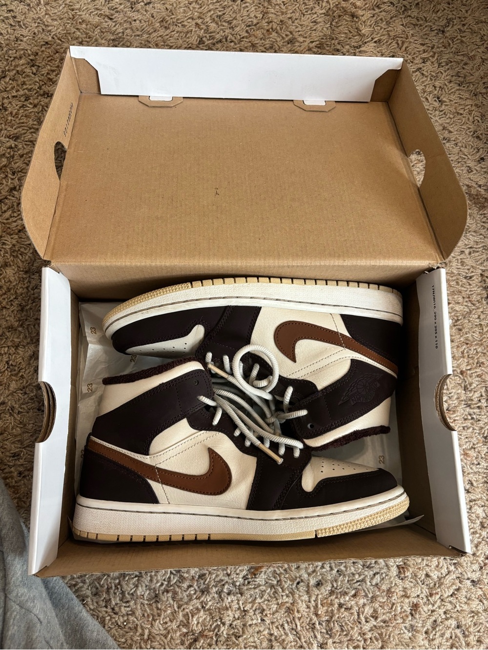 Jordan 1 Mid SE Brown Basalt/Pecan/Oatmeal Women’s Sneakers